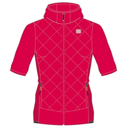 Warme Damenjacke Sportful Rythmo W Puffy Himbeer